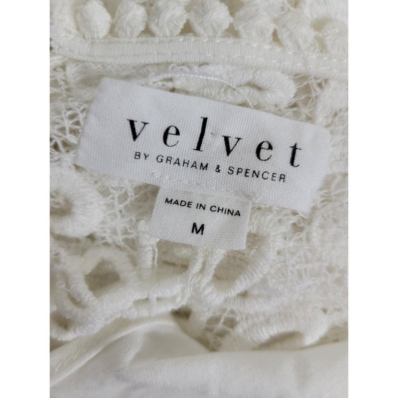 Velvet By Graham & Spencer Embroidered Lace Sheath Knee Length Dress Size Medium - Picture 11 of 12